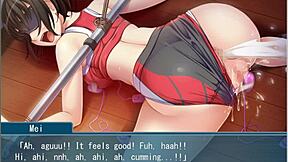 Bound Cosplay Girl Gets Fingered and Masturbates in BDSM Training