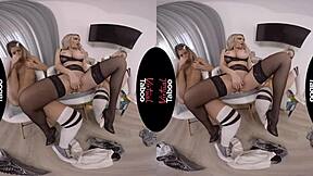 Hey, virtual taboo discipline with blonde big tits shaved pussy