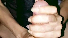 Sexy skinny couple enjoys a hot handjob session