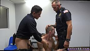 watch these two guys in a police video having their first gay experience?
