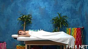 Oiled Young Masseuse Teases with Sensual Massage