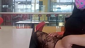 Blonde Milf Gets Rough Anal Sex In Mall