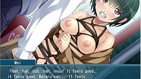 Bound Cosplay Girl Gets Fingered and Masturbates in BDSM Training