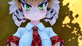 BENGAL TIGER GETS FUCKED IN KEMONO FRIENDS ANIME