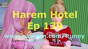 Harem Hotel 139 Gameplay And Anime Scenes