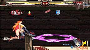 jessica battles warugiria in a paid anime character fight