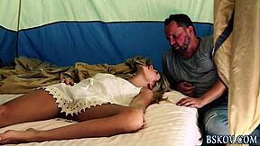 Blonde Petite Pornstar Receives Anal Creampie and Cumshot on Ass