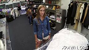 Sex in Shop with Big Schlong Fucking Slut Pussy