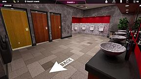 naked slut in cartoon steps of debauchery with old man and monster cock