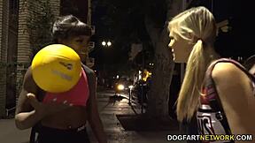 Ana foxxx and scarlet red having an interracial lickfest