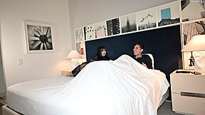 Girlfriend watches as I fuck her mom Sunny Bunny and LaBellaDiablaX in a hot threesome