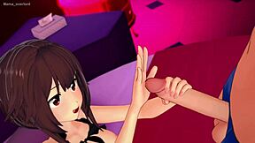 Megumin Wants Big Cock Fun In Love Hotel?