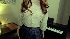 Passion Unleashed A Sensual Serenade With Pretty Redhead Babe