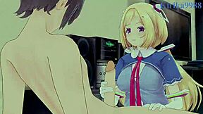 Aki Rosenthal and Ouro Kronii in Wild Hololive Hentai Sex Scene