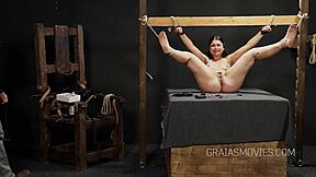 Helpless fat girl, get whipped on your sole!