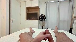 Pervy sexy stepsis fucks step bro in various positions, shocking mom with cum on ass!