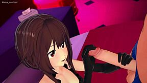 Megumin Wants Big Cock Fun In Love Hotel?