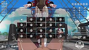 He says, 'i'm horny sailing and want to fuck the big-breasted captain in this game'