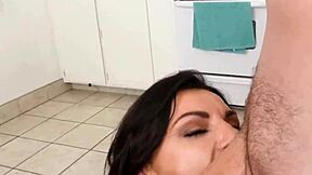 Busty Milf Titty Fucks Stepson Sloppily!