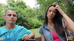 Fan! Tjeckisk ung brunette suger och knullar i vild offentlig pickup!