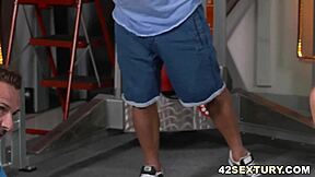 French girl enjoys a casual group activity with friends.