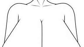 Hentai painting features big tits asian babe