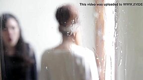 Spitting action in the detailed scene