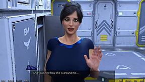 stranded milf with huge tits wants to fuck in 3d space