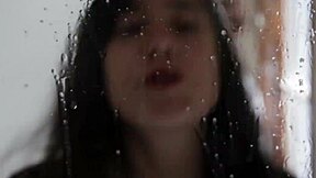 Spitting action in the detailed scene