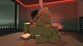 Roblox porn pounds bunny slut in doggystyle and cowgirl
