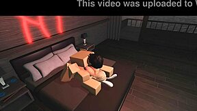 Roblox porn pounds bunny slut in doggystyle and cowgirl