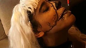 Bad girls get cum on faces in this ebony compilation