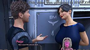 stranded milf with huge tits wants to fuck in 3d space