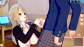 maeriberry hahn gets tits groped in touhou hentai