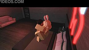 Roblox porn pounds bunny slut in doggystyle and cowgirl