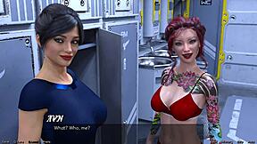 stranded milf with huge tits wants to fuck in 3d space