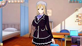 maeriberry hahn gets tits groped in touhou hentai