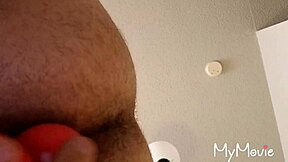 gay stretches his ass wide!