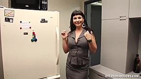 Brunette milf craves monster cock cumshot.