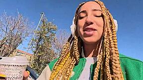 Ebony luna recognizes me on the street and takes me home