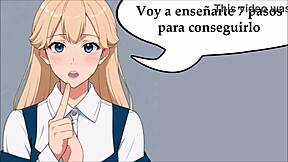 Specific Shemale guides you to swallow cum step by step