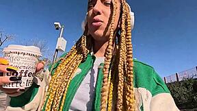 Ebony luna recognizes me on the street and takes me home