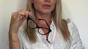 Blonde Teacher Seduces Student in Private Lesson for Intense Action