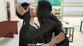 damon and elena in classroom 3d hentai scene