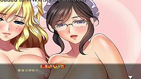 Maid-san to Boin Game Final Scene Orgy.
