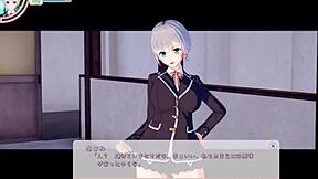 explosive jk asami gets tit massage and sex in 3d anime