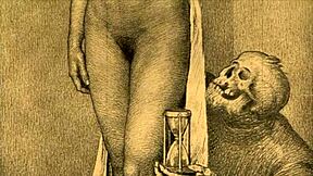 Vintage erotic drawings evoking deep feelings