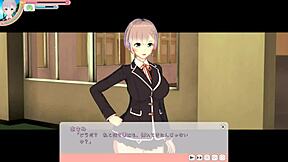 explosive jk asami gets tit massage and sex in 3d anime