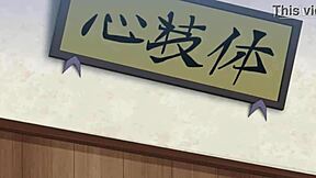 Yo, watch these two teens gag on a gang bang in hentai!