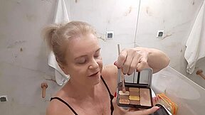 Jenny The Blonde Prepares For A Night Out At The Disco Club